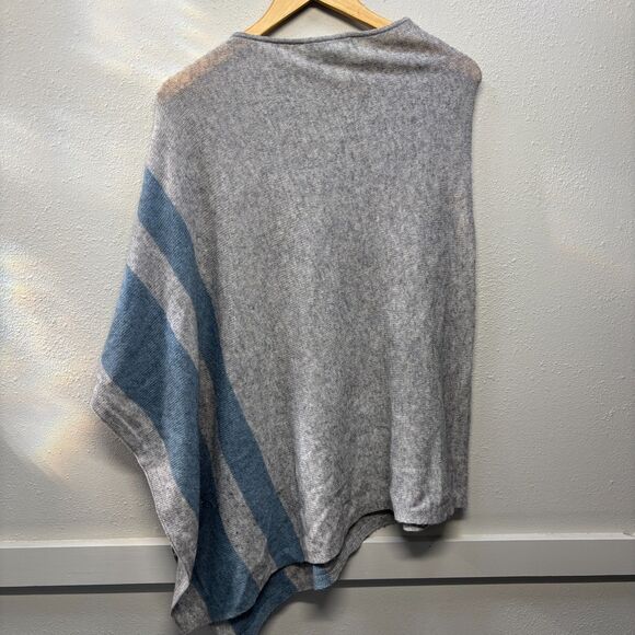 Celeste Poncho Shawl Wool Cashmere Blend SOFT Women’s One-size Gray - Picture 3 of 7